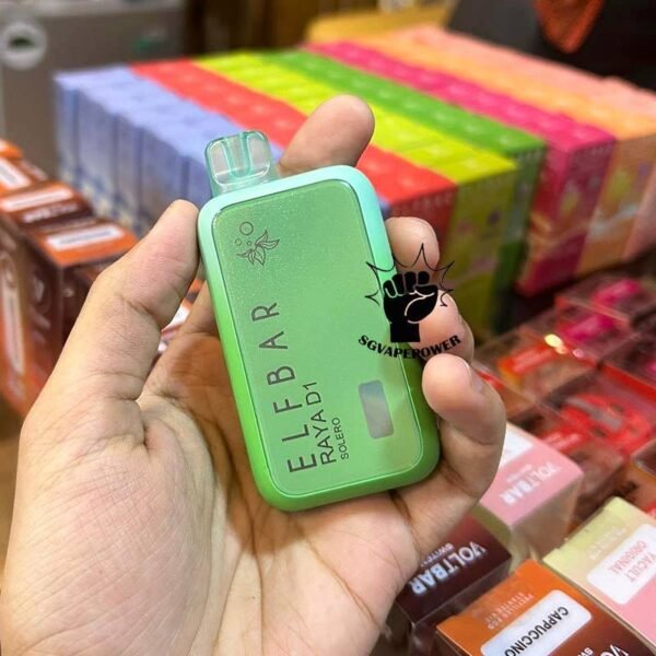 ELFBAR RAYA D1 13000 DISPOSABLE - SG VAPE POWER SINGAPORE SHOP Introduce the ELFBAR RAYA D1 13000 ,  a premium disposable pod equipped with mesh coil technology, boasting an impressive 13K Puffs. Crafted by ELFBAR's expert team, the mesh coil ensures a seamless and intense flavor experience with every puff. Moreover, it featuring a screen display that will provide you with information about battery power and the remaining liquid level in your RAYA D1! Specification : Approx. 13000 Puffs Capacity 18ml Rechargeable Battery 650mAh Anti Dry-Burn Protection E-liquid & Power Display Screen Charging Port: Type-C ⚠️ELF BAR RAYA D1 13000 FLAVOUR LINE UP⚠️ Apple Orange Bubblegum Kiwi Guava Grape Mango Lychee Bubblegum Mango Strawberry Ice Cream Peach Lychee Blackcurrant Ribena Lychee Solero Strawberry Guava Lychee Juicy Peach Cola Masam Bubblegum Mix Berries Sour Bubblegum SG VAPE COD SAME DAY DELIVERY , CASH ON DELIVERY ONLY. TAKE BULK ORDER /MORE ORDER PLS CONTACT ME : SGVAPERSHOP VIEW OUR DAILY NEWS INFORMATION VAPE : TELEGRAM CHANNEL