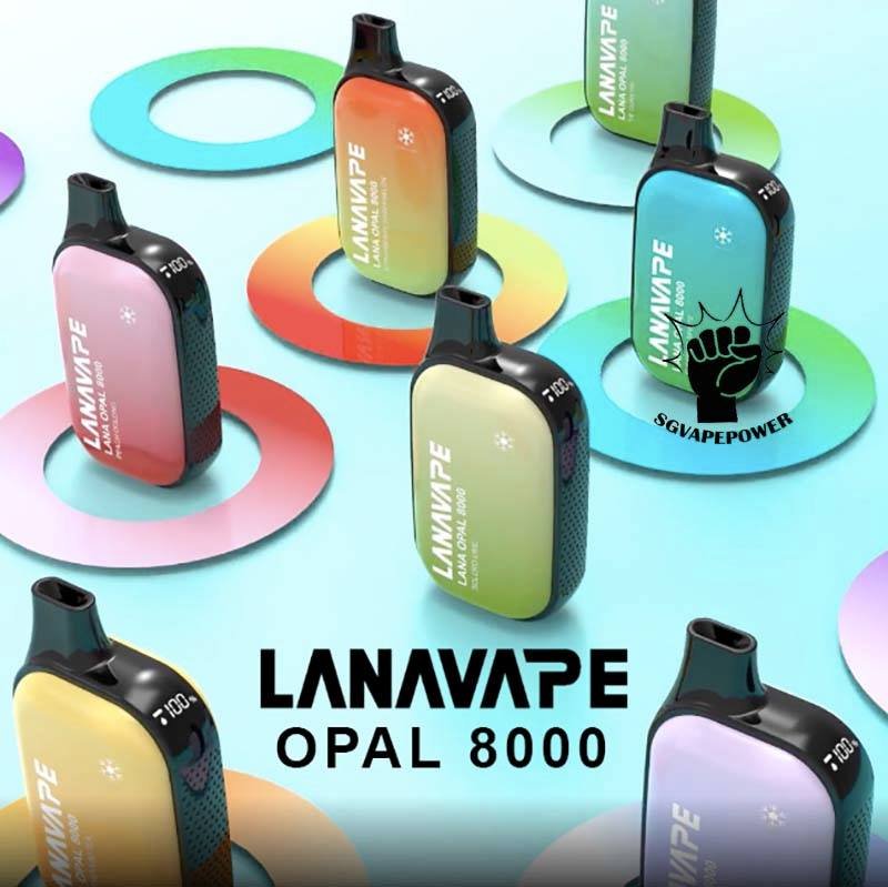 LANA OPAL 8000 DISPOSABLE - SG VAPE POWER SINGAPORE SHOP The Lana Opal 8000 puffs disposable ready stock in Singapore sg vape cod ,The Vape with a chic pebble-like display, the device not only nails the aesthetics but also offers a comforting grip. Style and texture, we've got you covered. Lana Opal 8k is a good mesh coils are the secret sauce to intense, unforgettable taste. Take your ticket to the taste revolution! The prominent LED screen keeps you in the know at a glance. Take charge if your vaping experience by staying informed and in control of every puff. Explore a world LANA OPAL 8K of 17 beautiful blended options. Why settle for one flavor when you can savor them all? Specification : Nicotine Strength: 3%-5% E-Liquid Capacity: 14ML Resistance: 1.2ohm Battery Capacity: 650mAh Charging Port: Type-C Rechargeable ⚠️LANA OPAL 8000 FLAVOUR LINE UP⚠️ Cantaloupe Chrysanthemum Tea Double Mango Grape Bubblegum Grape Honey Magic Cola Passion Fruit Peach Oolong Rootbeer Sea Salt Lemon Solero Lime Strawberry Watermelon Supreme Sprite Tie Guan Yin Watermelon Lychee Wonder Taro Yogurt Blackcurrant SG VAPE COD SAME DAY DELIVERY , CASH ON DELIVERY ONLY. TAKE BULK ORDER /MORE ORDER PLS CONTACT ME : SGVAPEPOWER VIEW OUR DAILY NEWS INFORMATION VAPE : TELEGRAM CHANNEL