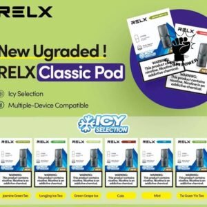 RELX CLASSIC POD - SG VAPE POWER SINGAPORE SHOP The RELX POD CLASSIC VAPE Ready stock in our sg singapore store online shop for same day delivery.  is including 3 pods in per box of Classic First Gen Relx. The RELX Difference RELX combines cutting edge, next generation vaping technology with stylish, minimalist designs to give you products that are more elegant and sophisticated than you can find in any other online vapor store. Discover out signature Classic Tobacco , Cool Mint 5% Nicotine flavor, alongside popular options like Relx Pod Watermelon Ice, Tangy Grape , Tie Guan Yin , Jasmine Green Tea, Strawberry Burst, and Peach Oolong. For those craving extra sweetness, you can also enjoy Coke or Honeydew flavors. Specifications : Nicotine : 3% / 5% Capacity : 2ml Ceramic atomizing technology for authentic flavor and throat hit sensation ⚠️RELX CLASSIC POD COMPATIBLE DEVICE WITH⚠️ Dark Rider 3s Device DD Touch Device INSTAR Device RELX Device SP2 Device ⚠️RELX CLASSIS POD FLAVOUR LINE UP⚠️ Classic Tobacco 5% Cool Mint 5% Coke Grape Green Bean Honeydew Icy Slush Passion Fruit Peach Oolong Watermelon Strawberry Burst (Ice) Jasmine Green Tea (Ice) Tie Guan Yin Tea (Ice) Green Grape (Ice) Long Jing Tea (Ice) SG VAPE COD SAME DAY DELIVERY , CASH ON DELIVERY ONLY. TAKE BULK ORDER /MORE ORDER PLS CONTACT ME : SGVAPEPOWER VIEW OUR DAILY NEWS INFORMATION VAPE : TELEGRAM CHANNEL