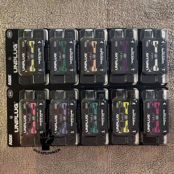 VAPETAPE UNPLUG 12000 DISPOSABLE - SG VAPE POWER SINGAPORE SHOP The VAPETAPE UNPLUG 12000 DISPOSABLE is Baterry & Prefilled pod design , Starter kit & Cartridge in our Vape Singapore Shop Ready stock , Get it now with us and same day delivery ! The Vapetape Unplug 12K by ASDF , provides an excellent vaping experience with a 12,000 puffs capacity. For ease of use and diversity, this disposable system combines with a 5% nicotine context and type C charghing port. Its creative design prioritises portability and ease of use while offering a fulfilling vaping experience. Users looking for a longer lasting choice without the inconvenience of refills or recharges may enjoy a customisable and controlled vaping experience with this device’s features including adjustable airflow and a battery indicator. STARTER KIT Package Include : X1 VAPETAPE UNPLUG 12k Device Battery X1 Prefilled Pod 12k Puffs CARTRIDGE Package Include : X1 Prefilled Pod 12k Puffs Specification: Puffs : 12000 puffs Volume : 21ML Flavour Charging : Rechargeable with Type C Coil : Mesh Coil Fully Charged Time : 25mins Nicotine Strength : 5% ⚠️VAPETAPE UNPLUG 12000 STARTER KIT & CARTRIDGE POD FLAVOUR LINE UP⚠️ Apple Lychee Berries Yogurt Blackcurrant Berries Blackcurrant Bubblegum Blackcurrant Yogurt Butter Popcorn Carrot Milk Choco Mint Candy Double Grape Grape Aloe Grape Pear Guava Melon Hazelnut Coffee Honeydew Bubblegum Honeydew Slurpee Kiwi Mango Watermelon Mango Pineapple Mango Slurpee Orange Mango Guava Peach Strawberry Pineapple Apple Rybena Lychee Solero Tropical Strawberry Grapple Watermelon Bubblegum SG VAPE COD SAME DAY DELIVERY , CASH ON DELIVERY ONLY. TAKE BULK ORDER /MORE ORDER PLS CONTACT ME : SGVAPEPOWER VIEW OUR DAILY NEWS INFORMATION VAPE : TELEGRAM CHANNEL