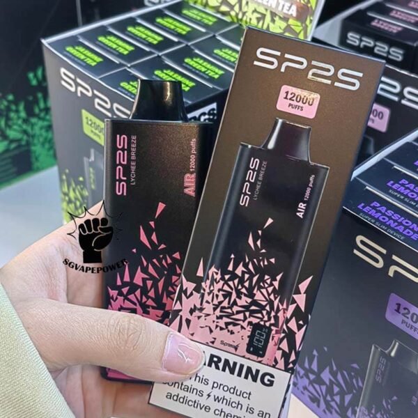 SP2S AIR 12000 DISPOSABLE - SG VAPE POWER SINGAPORE SHOP Discover the SP2S Air 12000 ( 12k Puffs ) Disposable , a popular product available at SG VAPE SHOP in Singapore. Find out more about this high-quality vape product and how it can enhance your vaping experience. The SP2s Air 12k is a rechargeable disposable vape device offering up to 12,000 puffs. It is powered by a 600mAh battery and features Type-C fast charging for convenient and quick recharges. This device is known for its sleek design and user-friendly features, catering to vapers who need a long-lasting and hassle-free vaping experience. Available in various flavors, it is highly regarded in Singapore for its reliability and quality. Specification : Approx. 12000 Puffs Capacity 8ml Super Slim Design Mesh Coil Rechargeable Battery 600mAh Charging Port: Type-C ⚠️SP2S AIR 12000 FLAVOUR LINE UP⚠️ Apctic Mint Green Apple Soda Himalaya Jasmine Himalaya Mineral Himalaya Tie Guan Yin Icy Melon Kiwi Passion Guava Lychee Breeze Passion Lemonade Peach Green Tea Plum Guava SG VAPE COD SAME DAY DELIVERY , CASH ON DELIVERY ONLY. TAKE BULK ORDER /MORE ORDER PLS CONTACT ME : SGVAPEPOWER VIEW OUR DAILY NEWS INFORMATION VAPE : TELEGRAM CHANNEL