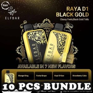 10 X ELFBAR RAYA D1 13000 BUNDLE - SG VAPE POWER SINGAPORE SHOP Sale of bundle package ELFBAR RAYA D1 13000 Puffs Disposable , choose 10Pcs flavour get lowest price at SG VAPE POWER SINGAPORE SHOP! Introduce the ELFBAR RAYA D1 13000 ,  a premium disposable pod equipped with mesh coil technology, boasting an impressive 13K Puffs. Crafted by ELFBAR's expert team, the mesh coil ensures a seamless and intense flavor experience with every puff. Moreover, it featuring a screen display that will provide you with information about battery power and the remaining liquid level in your RAYA D1! Specification : Approx. 13000 Puffs Capacity 18ml Rechargeable Battery 650mAh Anti Dry-Burn Protection E-liquid & Power Display Screen Charging Port: Type-C Package Include : 10 X Elfbar Raya D1 13000 Puffs Free Delivery Charge ⚠️ELF BAR RAYA D1 13000 FLAVOUR LINE UP⚠️ Apple Orange Bubblegum Kiwi Guava Grape Mango Lychee Bubblegum Mango Strawberry Ice Cream Peach Lychee Blackcurrant Ribena Lychee Solero Strawberry Guava Lychee Juicy Peach Cola Masam Bubblegum Mix Berries Sour Bubblegum Mango King Strawberry Melon Funta Grape Kopi O Kaw Grape Slurpee Strawberry Cake Mango Guava SG VAPE COD SAME DAY DELIVERY , CASH ON DELIVERY ONLY. TAKE BULK ORDER /MORE ORDER PLS CONTACT ME : SGVAPEPOWER VIEW OUR DAILY NEWS INFORMATION VAPE : TELEGRAM CHANNEL