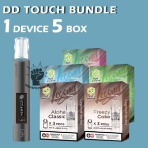 DD TOUCH BUNDLE 140 - SG VAPE POWER SINGAPORE SHOP Sale of bundle package DD TOUCH DEVICE BUNDLE 140 , choose 1 device and 5 flavour get lowest price and free delivery at SG VAPE POWER SINGAPORE SHOP! DD Touch Vape device Ready stock in our sg singapore store online shop. This kit outsell is made of space aluminum, with obvious aroma experience and cool lighting effect. It has global initiative touch screen to adjust high and low power also. The lower power of 7.5w can bring fine smoke and soft taste, and the high power which is 10w can bring more smoke, more fragrant and fuller taste. D TOUCH Device is the most unique vape device with cutting-edge technology. Equipped with LED display screen, user able to adjust high and low power wattage via initiative touch screen function. With the intelligence recording puffs, D Touch Device knows about your smoking habits. D Touch Device has battery level screen display, 5V/0.8A fast charging, fully charged in 30min. Specification : Low Power: 7w Hight power: 10w Fully charged : 30min Rechargeable via Type C cable Package Include : 1 Pcs DD TOUCH DEVICE 5 Box Flavour Pod (Sp2 / R-one / Lana Pod) Free Delivery Charge ⚠️DD TOUCH DEVICE COLOR LINE UP⚠️ Beast Black Adam Blade Flash Legend Loki Thor Ultra Vision Winter Soldier SG VAPE COD SAME DAY DELIVERY , CASH ON DELIVERY ONLY. TAKE BULK ORDER /MORE ORDER PLS CONTACT ME : SGVAPEPOWER VIEW OUR DAILY NEWS INFORMATION VAPE : TELEGRAM CHANNEL