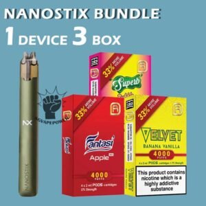 NANOSTIX DEVICE BUNDLE 130 - SG VAPE POWER SINGAPORE SHOP Sale of bundle package NANOSTIX DEVICE BUNDLE 130 , choose 1 device and 3 flavour get lowest price and free delivery at SG VAPE POWER SINGAPORE SHOP! NANOSTIX NX V3 DEVICE Ready stock in Vape Singapore , All brand new and upgraded version of Nano STIX! The v3 device is powered with LED power indicator, USB Type-C fast charging and now with better airflow. This vape is a revolutionary closed pod system featuring load and go NanoPOD, minus the harmful tar and chemicals of cigarettes’ that offers a healthier, more economical alternative to smoking. The device is lightweight and made of stainless steel casing with more slick design for better grip and more stylish. Designed without the mess of refill tanks. Simply insert the NanoPOD pod cartridge into the device and you’re ready to vape right away. The NANOSTIX V3 DEVICE Compatible Pod with : Sera Pod , Nanostix Neo V2 Pod . Features: Stainless Steel Body Built-in Battery 300mAh LED Power Indicator Resistance: 2.0ohm Package Include : 1 Pcs NANOSTIX V3 DEVICE 3 Box Nanostix V2 Flavour Pod Free Delivery Charge ⚠️NANOSTIX Nx V3 DEVICE COLOR LINE UP⚠️ Army (Green) Tuxedo (Black) Denim (Blue) Brass (Brown) Petra (Rose) Titanium (Gold) Rosso (Red) SG VAPE COD SAME DAY DELIVERY , CASH ON DELIVERY ONLY. TAKE BULK ORDER /MORE ORDER PLS CONTACT ME : SGVAPEPOWER VIEW OUR DAILY NEWS INFORMATION VAPE : TELEGRAM CHANNEL