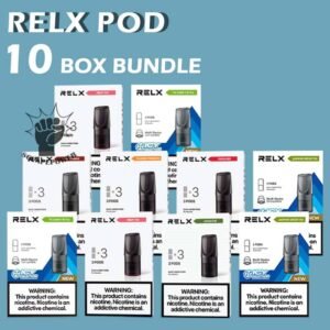 10 BOX RELX POD BUNDLE - SG VAPE POWER SINGAPORE SHOP Sale of bundle package RELX CLASSIC POD , choose 10 flavour get lowest price and free delivery at SG VAPE POWER SINGAPORE SHOP! The RELX POD CLASSIC VAPE Ready stock in our sg singapore store online shop for same day delivery.  is including 3 pods in per box of Classic First Gen Relx. The RELX Difference RELX combines cutting edge, next generation vaping technology with stylish, minimalist designs to give you products that are more elegant and sophisticated than you can find in any other online vapor store. Discover out signature Classic Tobacco , Cool Mint 5% Nicotine flavor, alongside popular options like Relx Pod Watermelon Ice, Tangy Grape , Tie Guan Yin , Jasmine Green Tea, Strawberry Burst, and Peach Oolong. For those craving extra sweetness, you can also enjoy Coke or Honeydew flavors. Specifications : Nicotine : 3% / 5% Capacity : 2ml Ceramic atomizing technology for authentic flavor and throat hit sensation Package Include : 10 Box RELX POD Free Delivery Charge ⚠️RELX CLASSIC POD COMPATIBLE DEVICE WITH⚠️ Dark Rider 3s Device DD Touch Device INSTAR Device RELX Device SP2 Device ⚠️RELX CLASSIS POD FLAVOUR LINE UP⚠️ Classic Tobacco 5% Cool Mint 5% Coke Grape Green Bean Honeydew Icy Slush Passion Fruit Peach Oolong Watermelon Strawberry Burst (Ice) Jasmine Green Tea (Ice) Tie Guan Yin Tea (Ice) Green Grape (Ice) Long Jing Tea (Ice) SG VAPE COD SAME DAY DELIVERY , CASH ON DELIVERY ONLY. TAKE BULK ORDER /MORE ORDER PLS CONTACT ME : SGVAPEPOWER VIEW OUR DAILY NEWS INFORMATION VAPE : TELEGRAM CHANNEL