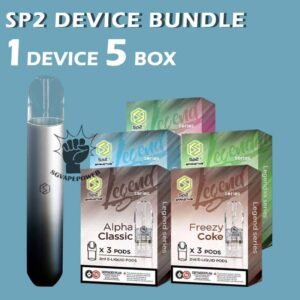 SP2 DEVICE BUNDLE 125 - SG VAPE POWER SINGAPORE SHOP Sale of bundle package SP2 DEVICE BUNDLE 125 , choose 1 device and 5 flavour get lowest price and free delivery at SG VAPE POWER SINGAPORE SHOP! The SP2 Blitz Device as known as SP2S, is all-in-one closed pod system produced by Spring Time. It powered by 350mAh built-in battery and equipped with transparent crystal pod flavour with BLITZ light. With pre-filled 2ml e-liquid, the SP2 brings an easy vape for portability and ease of use. SP2 has a vibration reminder after taking over 15 puff within 10min. The SP2 Device: Unleash the Legendaa Vaping Experience! Powerful Performance: 380mAh battery for a satisfying vaping experience. Fast Recharge: 20-minute rapid charging for on-the-go convenience. Illuminated Pods: Infuse magic with pods that light up your unique taste. Smart Vibration: Get a signal upon pod insertion – ready whenever, wherever. Health Alerts: Intelligent LED reminders after 15 puffs in 1 minute, caring for your well-being. Dive into the future of vaping with SP2S Legendaa Series! It’s not just a vape; it‘s a style and tech revolution. Elevate your vaping game and embrace the legend! Package Include : 1 Pcs SP2 DEVICE (Sp2 Blizt / Sp2 Lgendaa) 5 Box Flavour Pod (Sp2 / R-one / Lana Pod) Free Delivery Charge ⚠️SP2 BLITZ COLOUR⚠️ Pearl White Quasars Green Samurai Blue Romance Red Gold Generation Gun Metal Galaxy Blue Sunset Shadow ⚠️SP2 LEGENDAA COLOR⚠️ Aqua Shell Rainbow Indigo Roseple Star Shining Green Spring Blue SG VAPE COD SAME DAY DELIVERY , CASH ON DELIVERY ONLY. TAKE BULK ORDER /MORE ORDER PLS CONTACT ME : SGVAPEPOWER VIEW OUR DAILY NEWS INFORMATION VAPE : TELEGRAM CHANNEL